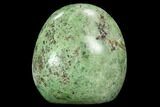 Polished Green Chrysoprase Freeform - Madagascar #99361-1